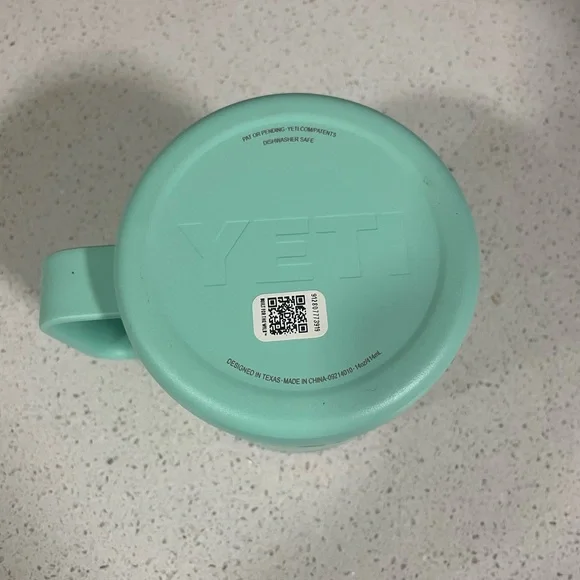 YETI Rambler 14oz Mug, Vacuum Insulated, Stainless Steel with Lid; seafoam green - Picture 3 of 8